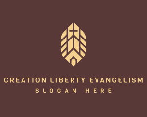 Leaf Religious Church logo design