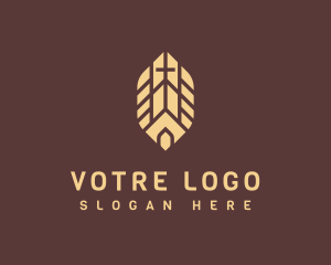 Leaf Religious Church logo design