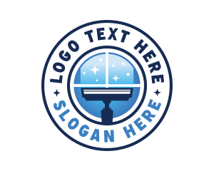 Window - Window Cleaning Squeegee logo design