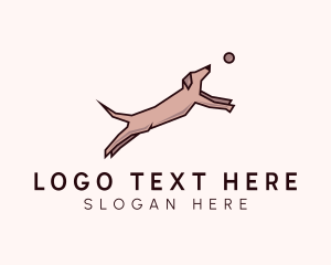 Dog Hound Fetch Logo