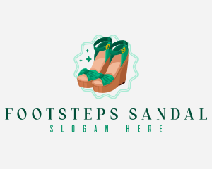 Stylish Sandal Shoes logo design