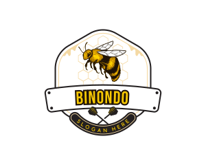 Honey - Honey Bee Hive logo design