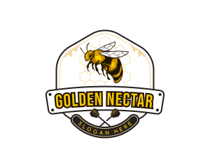 Mead - Honey Bee Hive logo design