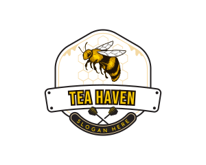 Honey Bee Hive logo design