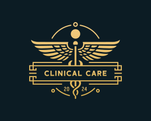 Caduceus Medical Hospital logo design