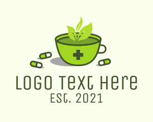 Alternative Medicine - Herbal Medicine Tea logo design