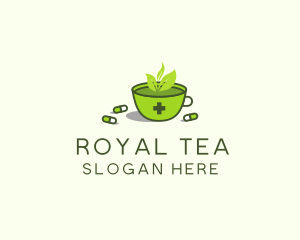 Herbal Medicine Tea logo design