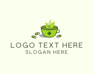 Herbal - Herbal Medicine Tea logo design