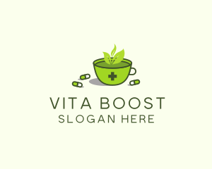 Multivitamins - Herbal Medicine Tea logo design