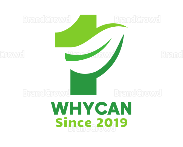Green Plant Number 1 Logo