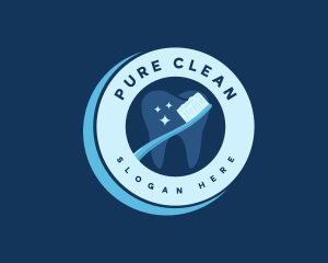 Clean Hygiene Toothbrush logo design