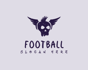 Musician - Skull Wing Punk logo design