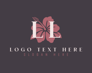 Event Planner - Hibiscus Flower Beauty logo design