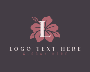 Hibiscus Flower Beauty Logo