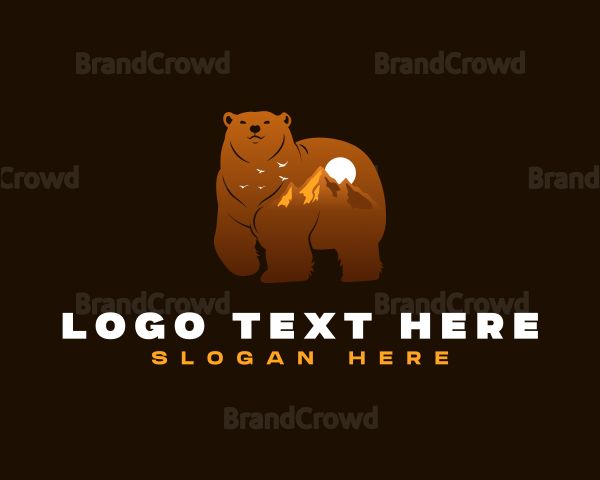 Outdoor Mountain Bear Logo