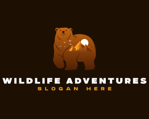 Outdoor Mountain Bear logo design