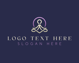 Massage - Yoga Wellness Health logo design