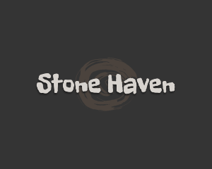 Cave - Stone Age Wordmark logo design