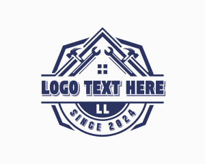 Remodeling - Hammer Wrench Carpentry logo design