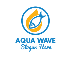 Water - Water Fish Seafood logo design