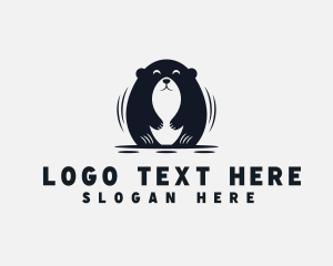 Skunk - Groundhog Digging Animal logo design