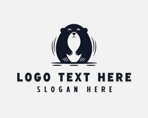 Animal - Groundhog Digging Animal logo design