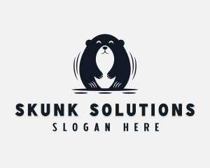 Skunk - Groundhog Digging Animal logo design