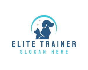 Cat Dog Grooming logo design