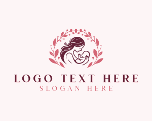 Breastfeeding - Mother Baby Child Care logo design