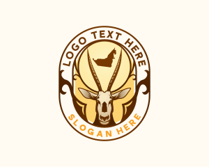 Antelope - UAE Wildlife Antelope logo design