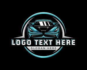Autoservice - Automotive Race Garage logo design