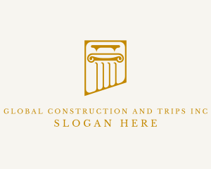 Architectural - Law Pillar Column logo design