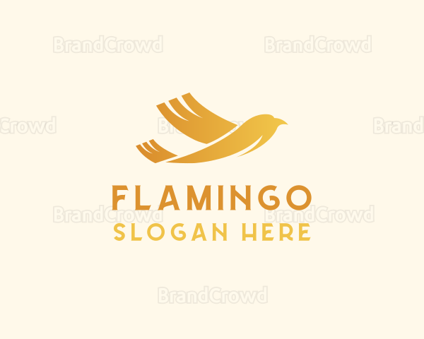 Flying Golden Bird Logo