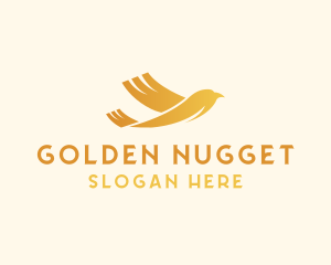  Flying Golden Bird logo design