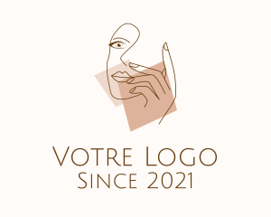 Fingernail - Feminine Model Beauty logo design