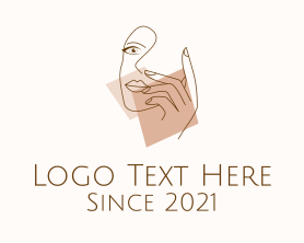 Dermatology - Feminine Model Art logo design