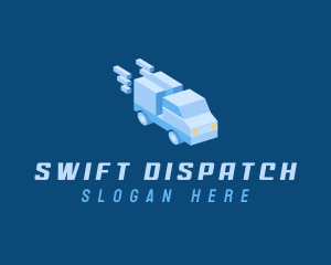 Dispatcher - 3D Truck Transportation logo design