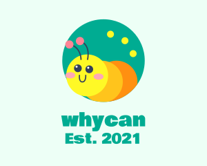 Kid - Cute Nursery Caterpillar logo design