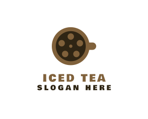 Coffee Cup Reel logo design