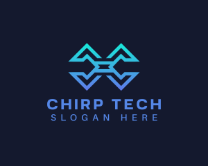 Tech Cyber Letter C logo design