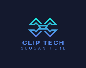 Tech Cyber Letter C logo design