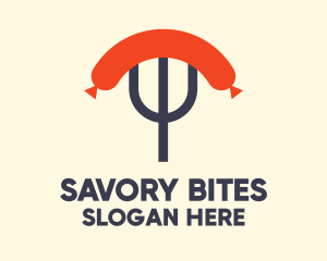 Sausage - Sausage Fork Diner logo design