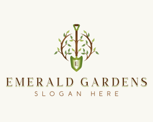 Plant Shovel Landscaping logo design