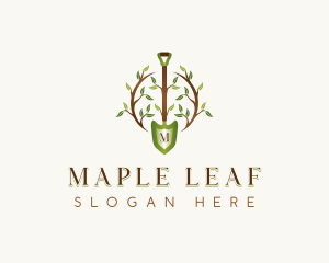 Plant Shovel Landscaping logo design