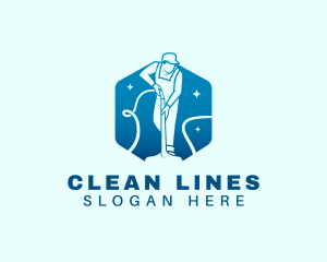 Cleaning Janitorial Sanitation logo design