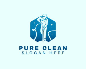 Cleaning Janitorial Sanitation logo design