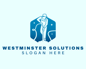 Cleaning Janitorial Sanitation logo design