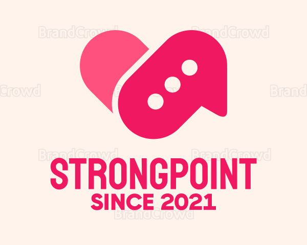 Pink Dating Chat Application Logo