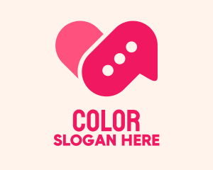 Pink Dating Chat Application Logo