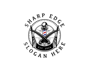 Barber Razor Groomer logo design